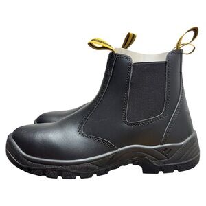 Safetoe Black Steel-Toe Chelsea Style Work Boots Sz 9 NIB